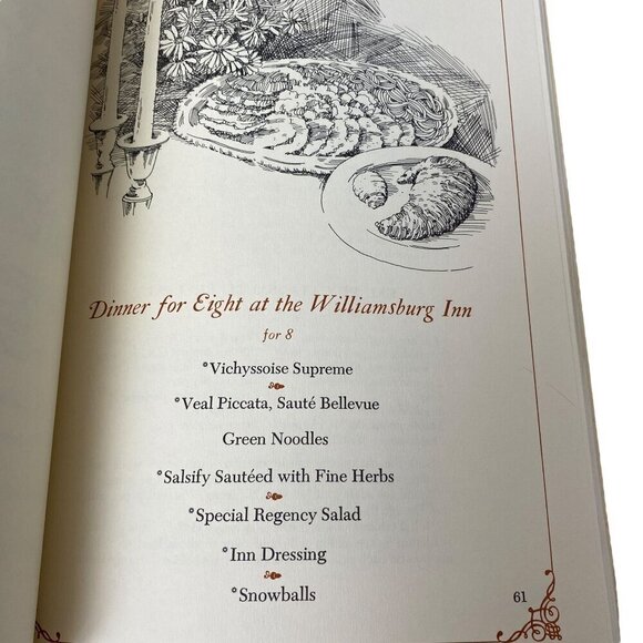 Favorite meals from Williamsburg Cookbook Vintage Book Softcover Recipes - Picture 15 of 16